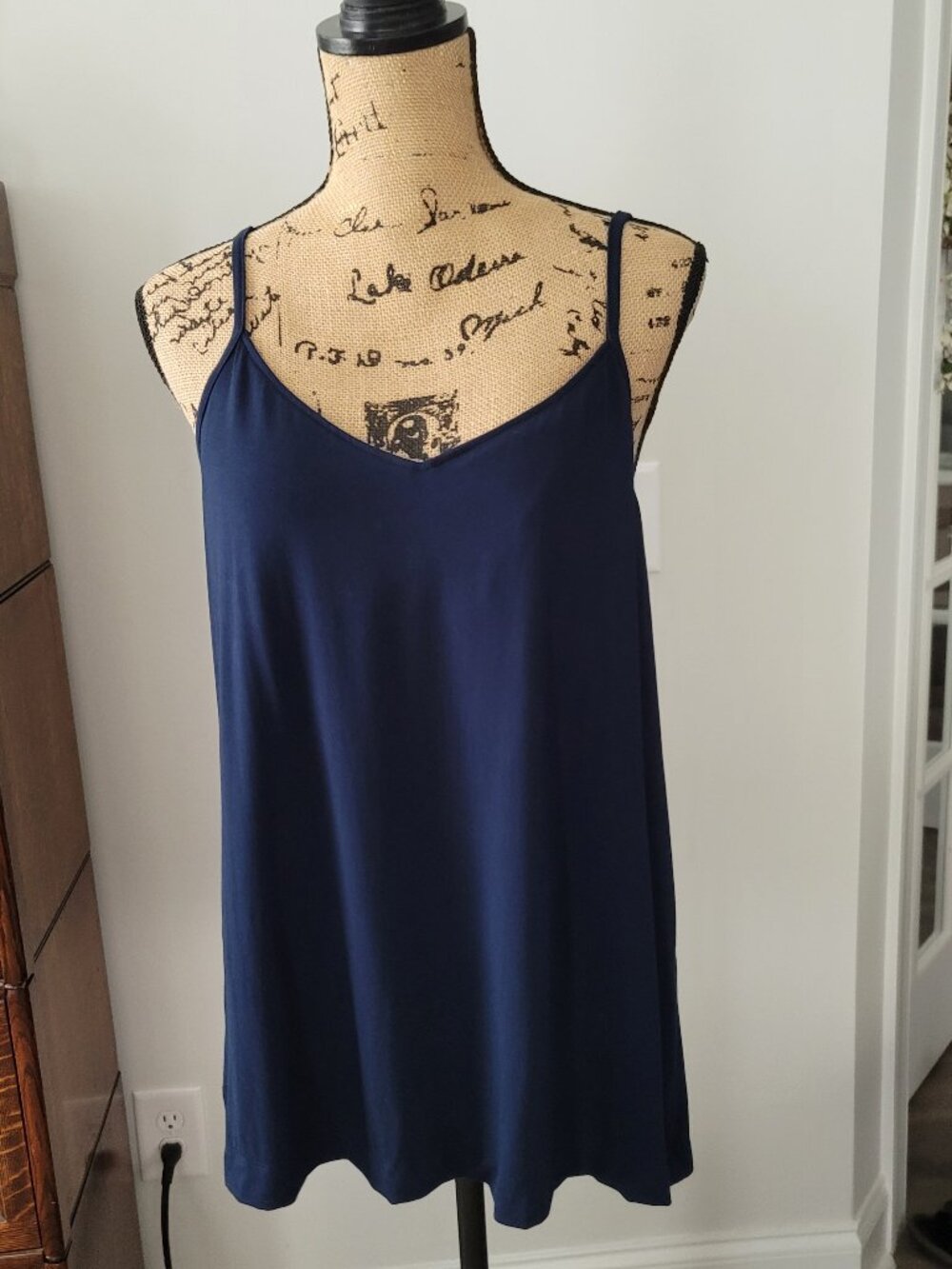Soma Navy Cami  with adjustable Straps Size Large